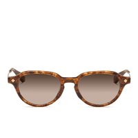 Tiger Tortoise & 18K Gold/Gradient Brown