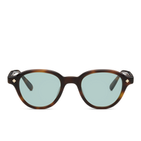 Medium Tortoise & 14K Gold / Solid Teal