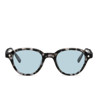 Black-Grey Tortoise & Palladium / Solid Blue