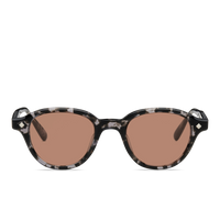 Black-Grey Tortoise & Palladium / Solid Brown