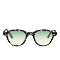 Black-Grey Tortoise & Palladium / Gradient Blue Green