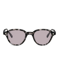 Black-Grey Tortoise & Palladium / Solid Light Purple