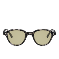 Black-Grey Tortoise & Palladium / Solid Olive
