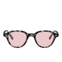 Black-Grey Tortoise & Palladium / Solid Rose