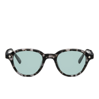 Black-Grey Tortoise & Palladium / Solid Teal