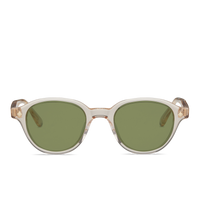Sand Crystal & 14K Gold / Solid Green G15