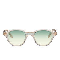 Sand Crystal & 14K Gold / Gradient Blue Green