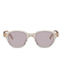 Sand Crystal & 14K Gold / Solid Light Purple
