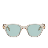Sand Crystal & 14K Gold / Solid Teal