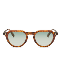 Tiger Tortoise & 18K Gold/Gradient Blue Green