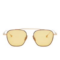 18K Gold & Tortoise Rim Lacquer/Solid Yellow