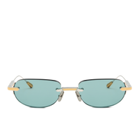 Palladium & 18K Gold/Solid Teal